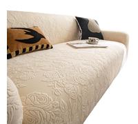 FSHFjje Coprisofà Elasticizzati ad Alta Estensione per Divani 2 Posti - Morbido, Confortevole, Traspirante e Lavabile in Lavatrice, Protezione per Arredamento,Beige,3 Seater