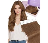 Fshine Extension Adesive Capelli Veri Rame Tape In Hair Extensions Marrone Rosso Extension Capelli Veri Biadesivo Remy 30 cm 30 g 20 pcs Biadesive Umani Lisci Matrimonio 330