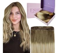 Fshine Extension Tessitura Capelli Veri Castano Medio Che Sfuma Nel Biondo E Nel Biondo Extension Matassa Capelli Veri 45cm 50g Extension Weft #6/27/60