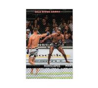 fshsxver Poster su tela di Nate Diaz vs Leon Edwards, decorazione per camera da letto, ufficio, camera da letto, regalo, 30 x 45 cm