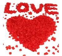 fshxj 1500 petali di rosa finti,petali di rosa artificiali, decorazione rosa per matrimonio rosso, Marry Me San Valentino, petali di petali, rosa artificiale, seta volontà, per foglie