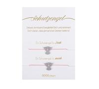 fshxj 2 bracciali per comunione con angelo custode, regalo con biglietti di auguri, dimensioni regolabili, carta di alta qualità, ideali per comunione e battesimo