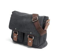 FSJMTQTS Borsa per Macchina Fotografica Borsa in tela da uomo e da donna, a tracolla, a spalla, con tracolla, for fotocamera Canon(Schwarz)