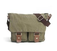 FSJMTQTS Borsa per Macchina Fotografica Borsa in tela da uomo e da donna, a tracolla, a spalla, con tracolla, for fotocamera Canon(verde)