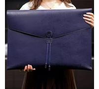 FSJMTQTS Cartelle Portadocumenti in Pelle Borsa Portadocumenti in Pelle A3 Borsa Portadocumenti Semplice for Lavoro(Blu)