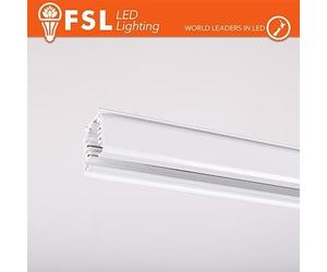 FSL Binario per proiettori Trifase 2metri BIANCO - FLT4-3PTRW2M