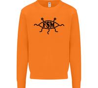 FSM CHIESA FLYING SPAGHETTI MONSTER ATHEO Uomo Felpa Maglione