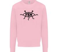 FSM CHIESA FLYING SPAGHETTI MONSTER ATHEO Uomo Felpa Maglione