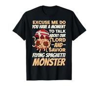 FSM Pastafarianism Signore E Salvatore Volare Spaghetti Mostro Maglietta