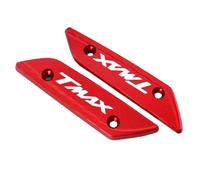 FSMAQNHG Tappi Specchietti Tappo per Eliminatori di Specchietti Azionati dal Parabrezza per YH TMAX 560 Tech Max 2022 2023 2024 Copertura del Foro dello Specchio del Motociclo(Rosso)