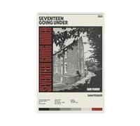 FSMFBGD Poster su tela con album musicale "Seventeen Going Under", decorazione per camera da letto, ufficio, camera da letto, regalo, 30 x 45 cm
