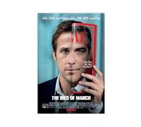 FSMFBGD Poster su tela del film The Ides of March, decorazione per camera da letto, ufficio, camera da letto, regalo, 50 x 75 cm