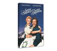FSMFBGD Poster su tela, motivo: Seven Brides for Seven Brothers, decorazione artistica da parete per soggiorno e camera da letto, 20 x 30 cm