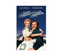 FSMFBGD Poster su tela, motivo: Seven Brides for Seven Brothers, decorazione per camera da letto, ufficio, stanza, regalo, 20 x 30 cm