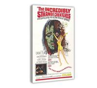 FSMFBGD Poster su tela, motivo: The Incredibly Strange Creatures Who Stopped Living, decorazione per camera da letto, ufficio, camera da letto, regalo, 60 x 90 cm
