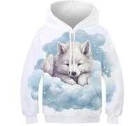 FSMHDG Sweatshirt per Bambini in 3D per Piccoli Trendsetter Cagnolino - Felpa per Bambini con Hoodie, Ideale per attività Indoor E Outdoor