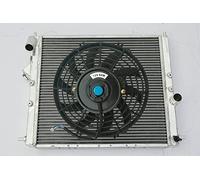 FSMOTO FIT per Re-nault Clio I MK1 16S Williams RSI R19 16S F7P 1.8/2.0L 93-98 radiatore in alluminio + ventola