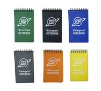 Fsocpen 6Pcs Waterproof Pocket Notebook,All Weather Small Pocket Notebook Stone Paper,3 x 5 Small Top Spiral Notebook,Weatherproof Police Notepad 50 Lined Pages
