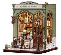 Fsolis Book Nook Kit fai da te - Diorama in miniatura per libreria come scrivania e decorazione della stanza | Modello in legno 3D per costruzione, regalo personalizzato per adulti e ragazzi (gallery