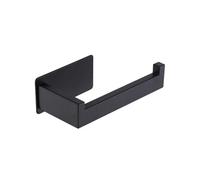 FSorce Porta rotolo di carta igienica in acciaio inox 304 senza chiodi Distributore di rotoli di carta igienica da cucina Accessori for il bagno(Black)