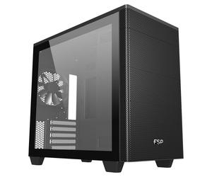 FSP CMT360 Mid Tower in vetro temperato USB-C 3.2 Nero