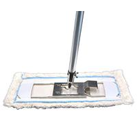 FSProdukte Set Composto da Supporto per Panno per Pavimenti da 42 cm, mop, Panno per Pavimenti Weissextreme e Manico di Ricambio, Compatibile con Hara, Leifheit e Altri Prodotti.