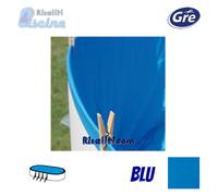 Liner Gre 730 cm - 375 cm - h 120 cm azzurro - overlap sp. 40/100