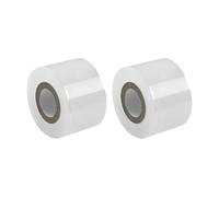 FSSTUD 2 rotoli da 4 x 200 cm per bottiglie piccole, rotolo di pellicola elastica in plastica resistente, pellicola termoretraibile per imballaggio, sigillatura, pellicola trasparente per la