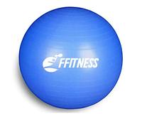 FSTBB55B Total Body Balance Ball | Home Fitness Fit Ball (diametro da 55 a 85 cm) per Yoga Pilates Palestra | GymBall Softball Palla svizzera anti-scoppio (55 cm, Blu)