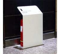 Fstintore di fuoco, Armadio porta estintore con cartello indicatore(White,Type B Medium)