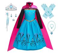 FStory&Winyee Monissy Principessa Elsa da sposa Ragazze Bambini Gioco di ruolo Accessori Bacchetta Vestito Cosplay Costumi Festa di Compleanno Regali Halloween Carnevale,Bleu 2,2100