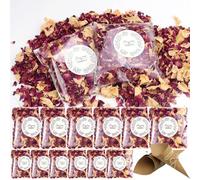 FSWWSF 12 Confezioni di Coriandoli di petali Matrimonio Biodegradabili per Fiori Secchi per Feste Compleanni Decorazione della Nuziale (B)