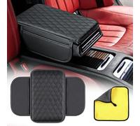 FSWWSF Copri Bracciolo Auto, Cuscino per bracciolo auto, Cuscino per bracciolo di auto con due tasche per porteoggetti, compatibile con auto, SUV e camion