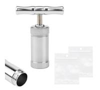 FSWWSF Pressa Polline Rimovibile Pressa Pollen Tipo T Per Erbe Pressa Per Pollini Lega Di Alluminio Pollen Grinder Crusher Per Polline Pressato In Una Torta Rotonda