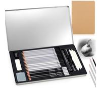 FSWWSF Set Matite da Disegno Set Disegno Da 30 Pezzi Per Disegni E Schizzi Set Pittura Professionale Include Matita Carboncino,Matite Hb Et Set Per Artisti, Adulti, Adolescenti, Principianti