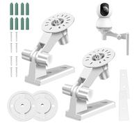FSWWSF Supporto da parete per fotocamera, 2 pezzi, per telecamera di sorveglianza Tp-Link Tapo C210/C200/C225/C220/Tc70, Kasa Ec70/Kc410s, angolo regolabile, rotazione di 180 gradi (2 pezzi)