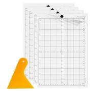 FSWWSF Tappetino da taglio per plotter 4 pezzi, adesivo standard, tappetino da taglio 8 x 12 cm, tappetino da taglio plotter per Silhouette cameo 4/3/2/1 CricutExplore Plotter accessori (standard