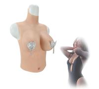 FSYH Coppa K in Silicone Petto Finto Mezza Corpetto Forme di Seno Artificiali Riempitivo in Gel di Silicone per Mastectomia Transgender,Color3,K Cup