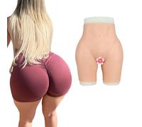 FSYH Mutande vaginali in Silicone realistiche, Sedere Imbottito, Controllo della Biancheria Intima Imbottita per i Fianchi, Mutandine Push-up Imbottite per Transgender,Nude,Basic