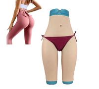 FSYH Mutandine in Silicone a Mezza Lunghezza, Finto Sedere e Vagina, Shapewear Solleva Glutei, Mutandine Modellanti, Enhancer per Fianchi per Cosplay da Drag Queen,Color3,Basic