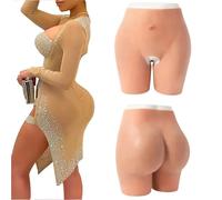 FSYH Mutandine in Silicone per Crossdresser Femmina Finta Natica Anca Enhancer Shapewear Imbottito Push up Panty per Le Donne,Fair Skin,hip0.8cm