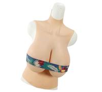 FSYH Petto in Silicone Realistico a Coppa K per Crossdresser, Drag Queen, Transgender, Mastectomia, Seni Finti,Color3,Silicone