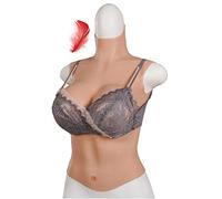 FSYH Placche per Il Seno in Silicone Meticcio Crossdressing Piastra Mammaria Finta per Mastectomia Transgender Tetta Artificiale Shemale,Color1,G~Cup