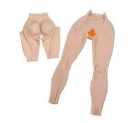 FSYH Silicone Maschera Falsa Mutandina Maschio a Femmina Nascondendo Gaff Vagina Biancheria Intima Butt Shaper Enhancer Pantaloni per Drag Queen,Ivory White,Upgrade