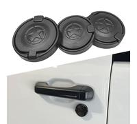 FSYHKJ Coperture per buchi della serratura di sicurezza per serratura della porta chiave Protezione Trim per Jeep Wrangler JK JKU JL JLU TJ Gladiator JT 2018 2019 2020 2021 2022 2023 2024 accessori