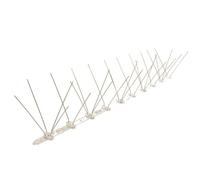 FT METALLI - Dissuasori in policarbonato per Piccioni Anti Uccelli da Balcone - Spuntoni per Piccioni in Acciaio Inox MOD. 80 Aghi, 6pz x 0,50 mt per Qualsiasi Superficie