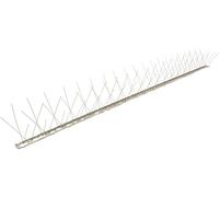 FT METALLI - Dissuasori Rigidi per Piccioni Anti Uccelli da Balcone - Spuntoni per Piccioni in Acciaio Inox MOD. 80 Aghi, 5pz x 1 mt per Qualsiasi Superficie