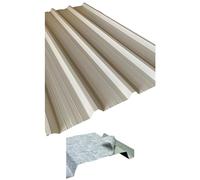 FT METALLI - Lamiera Grecata per Copertura Tettoia per Esterno Con Filtro Anticondensa - lamiera acciaio zincato preverniciato - pannelli lamiera ondulata - adatti a qualsiasi superficie - BG 2000 mm