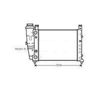 FT2040 AVA QUALITY COOLING Radiatore, Raffreddamento motore per FIAT