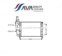 FT2138 Radiatore, Raffreddamento motore (AVA)